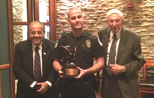 Officer receives Borrell award for donating bone marrow.
