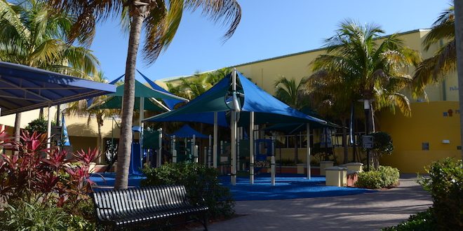 This is a photo of the Pelican Community Park playground.