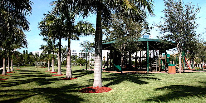 The playground at Senator Gwen Margolis Park