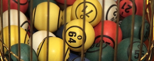 Close up of Bingo Balls