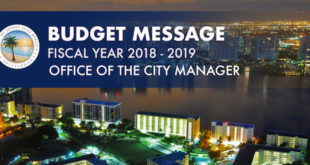 Budget Message Fiscal Year 2018-2019. Office of the City Manager
