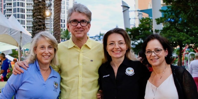 Sunny Isles Beach elected officials. Pictures Left to Right: Vice Mayor Dana Goldman, Mayor George "Bud" Scholl, Commissioner Larisa Svechin and Commissioner Jeanette Gatto.