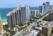 Aerial view of Collins Avenue in Sunny Isles Beach