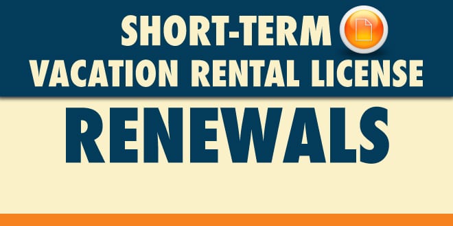 Short-Term Vacation Rental License Renewals