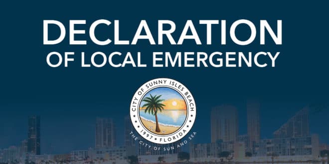 Declaration of Local Emergency