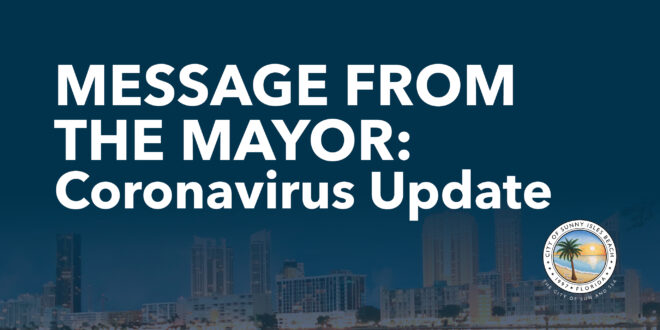 Message from the Mayor: Coronavirus Update