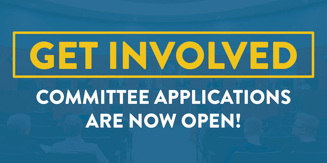 Get Involved Committee Applications are now open!