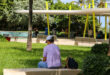 Woman reading in Samson Oceanfront Park