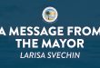 A message from the Mayor Larisa Svechin