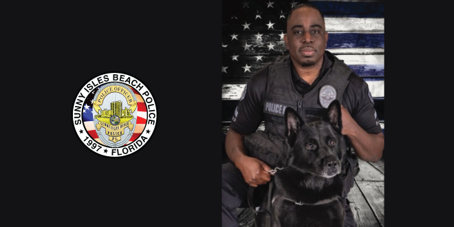 K-9 Rocko with his handler Sgt. Philpart