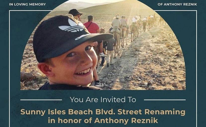 In loving memory of Anthony Reznik. You are invited to Sunny Isles Beach Blvd. Street Renaming in honor of Anthony Reznik.