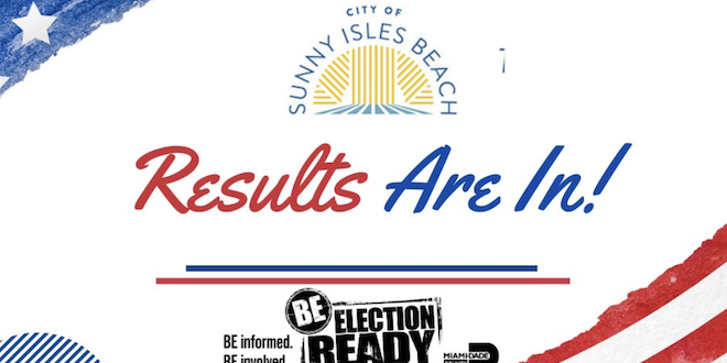 City of Sunny Isles Beach Special Election Results are in