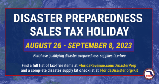 Disaster Preparedness Sales Tax HOliday